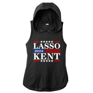 Lasso Kent 24 Funny Sports Ladies PosiCharge Tri-Blend Wicking Draft Hoodie Tank