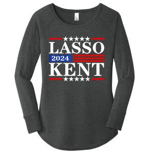 Lasso Kent 24 Funny Sports Women's Perfect Tri Tunic Long Sleeve Shirt