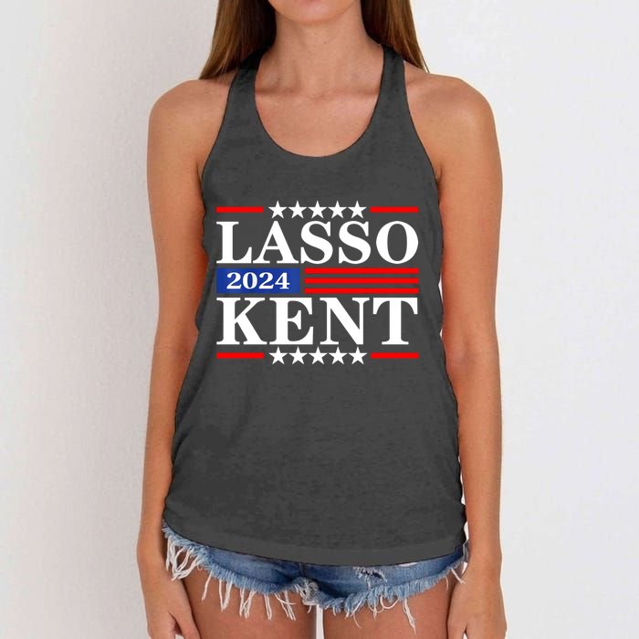 Lasso Kent 24 Funny Sports Women's Knotted Racerback Tank