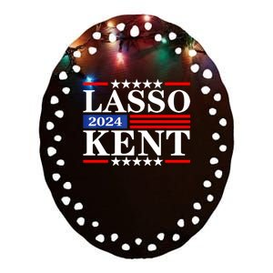 Lasso Kent 24 Funny Sports Ceramic Oval Ornament