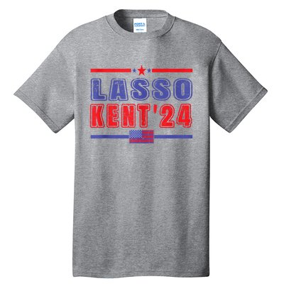 Lasso Kent 24 Funny Usa Flag Sports 4th Of July Lasso Kent Design Tall T-Shirt