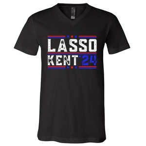 Lasso Kent 24 Funny Sports V-Neck T-Shirt