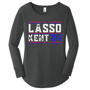 Lasso Kent 24 Funny Sports Women's Perfect Tri Tunic Long Sleeve Shirt