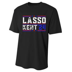 Lasso Kent 24 Funny Sports Performance Sprint T-Shirt