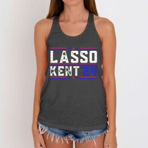 Lasso Kent 24 Funny Sports Women's Knotted Racerback Tank