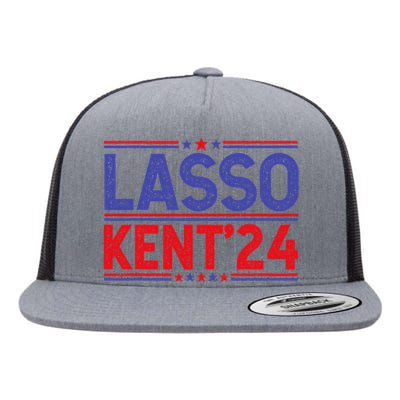 Lasso Kent 24 Funny Usa Flag Sports 4th Of July Election Flat Bill Trucker Hat