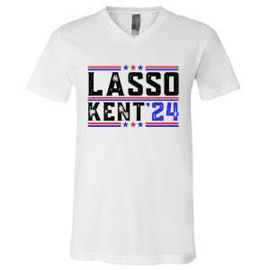 Lasso Kent 24 Funny Sports V-Neck T-Shirt