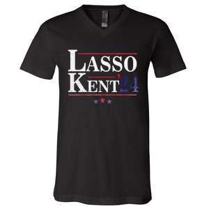 Lasso Kent' 24 Funny Sports V-Neck T-Shirt