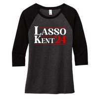 Lasso Kent 24 Funny Sport Women's Tri-Blend 3/4-Sleeve Raglan Shirt