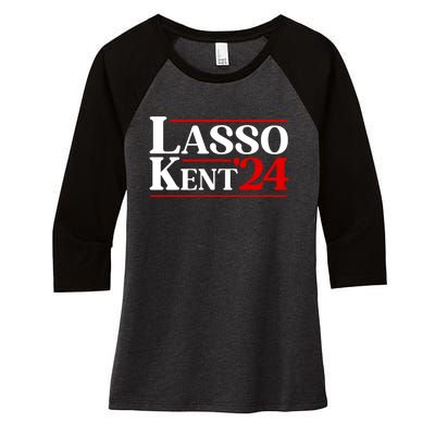 Lasso Kent 24 Funny Sport Women's Tri-Blend 3/4-Sleeve Raglan Shirt