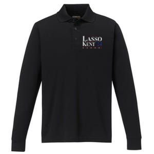 Lasso Kent 24 Funny Sports Performance Long Sleeve Polo