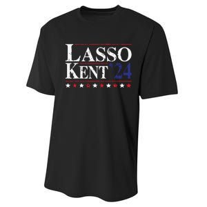 Lasso Kent 24 Funny Sports Performance Sprint T-Shirt