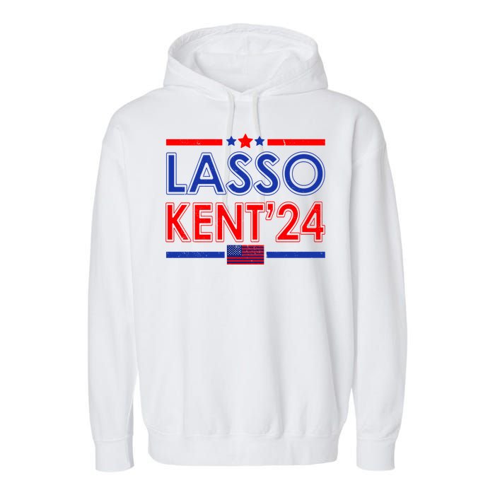 Lasso Kent 2024 Vintage USA Political Garment-Dyed Fleece Hoodie