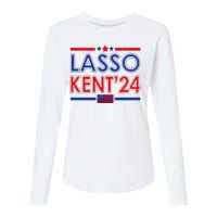 Lasso Kent 2024 Vintage USA Political Womens Cotton Relaxed Long Sleeve T-Shirt