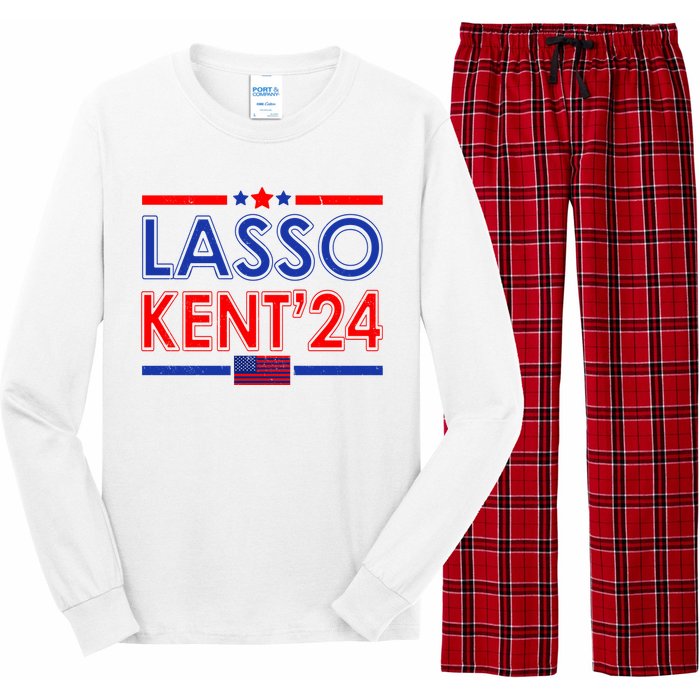 Lasso Kent 2024 Vintage USA Political Long Sleeve Pajama Set