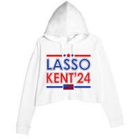 Lasso Kent 2024 Vintage USA Political Crop Fleece Hoodie