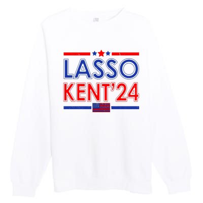 Lasso Kent 2024 Vintage USA Political Premium Crewneck Sweatshirt