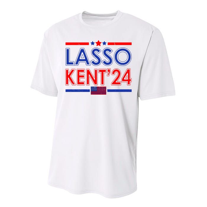 Lasso Kent 2024 Vintage USA Political Performance Sprint T-Shirt