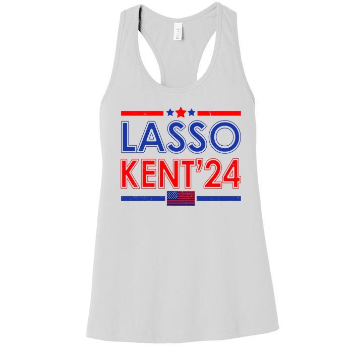 Lasso Kent 2024 Vintage USA Political Women's Racerback Tank