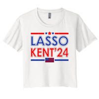 Lasso Kent 2024 Vintage USA Political Women's Crop Top Tee