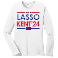 Lasso Kent 2024 Vintage USA Political Ladies Long Sleeve Shirt