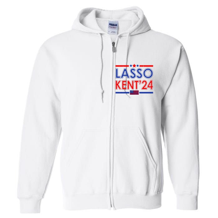 Lasso Kent 2024 Vintage USA Political Full Zip Hoodie