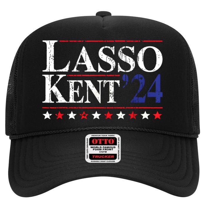 Lasso Kent 24 Funny Sports Vintage Retro High Crown Mesh Back Trucker Hat