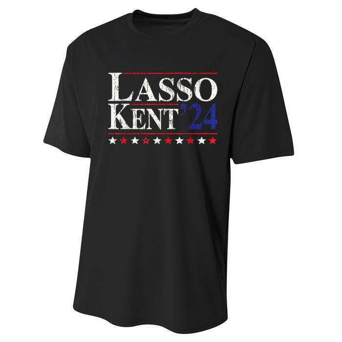 Lasso Kent 24 Funny Sports Performance Sprint T-Shirt