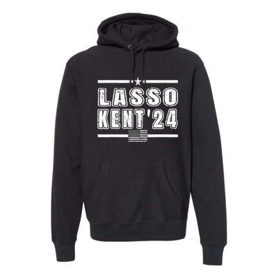 Lasso Kent 24 Funny Usa Flag Sports 4th Of July Premium Hoodie