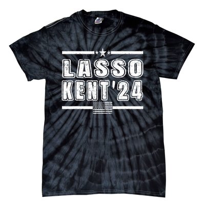 Lasso Kent 24 Funny Usa Flag Sports 4th Of July Tie-Dye T-Shirt