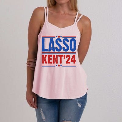 Lasso Kent 2024 Distressed Politcal Women's Strappy Tank