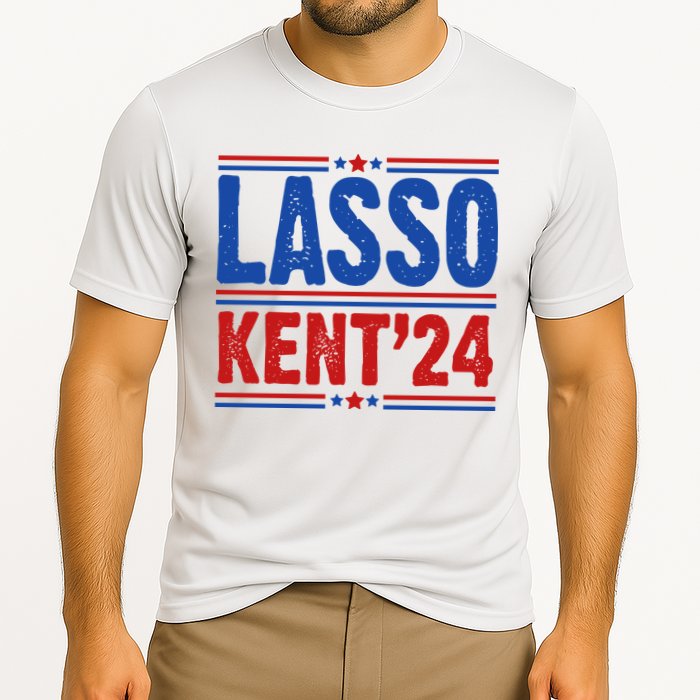 Lasso Kent 2024 Distressed Politcal Cooling Performance Crew T-Shirt