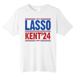 Lasso Kent 2024 Distressed Politcal Tall Fusion ChromaSoft Performance T-Shirt