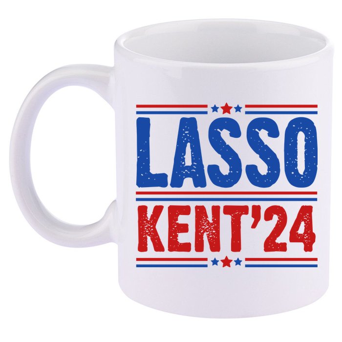 Lasso Kent 2024 Distressed Politcal 11oz C Handle Ceramic Mug