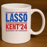 Lasso Kent 2024 Distressed Politcal 11oz C Handle Ceramic Mug