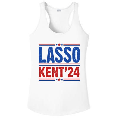 Lasso Kent 2024 Distressed Politcal Ladies PosiCharge Competitor Racerback Tank