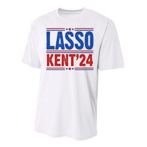 Lasso Kent 2024 Distressed Politcal Performance Sprint T-Shirt