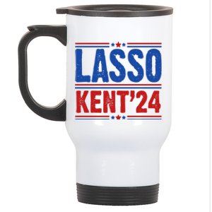 Lasso Kent 2024 Distressed Politcal Stainless Steel Travel Mug