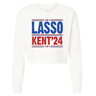 Lasso Kent 2024 Distressed Politcal Cropped Pullover Crew