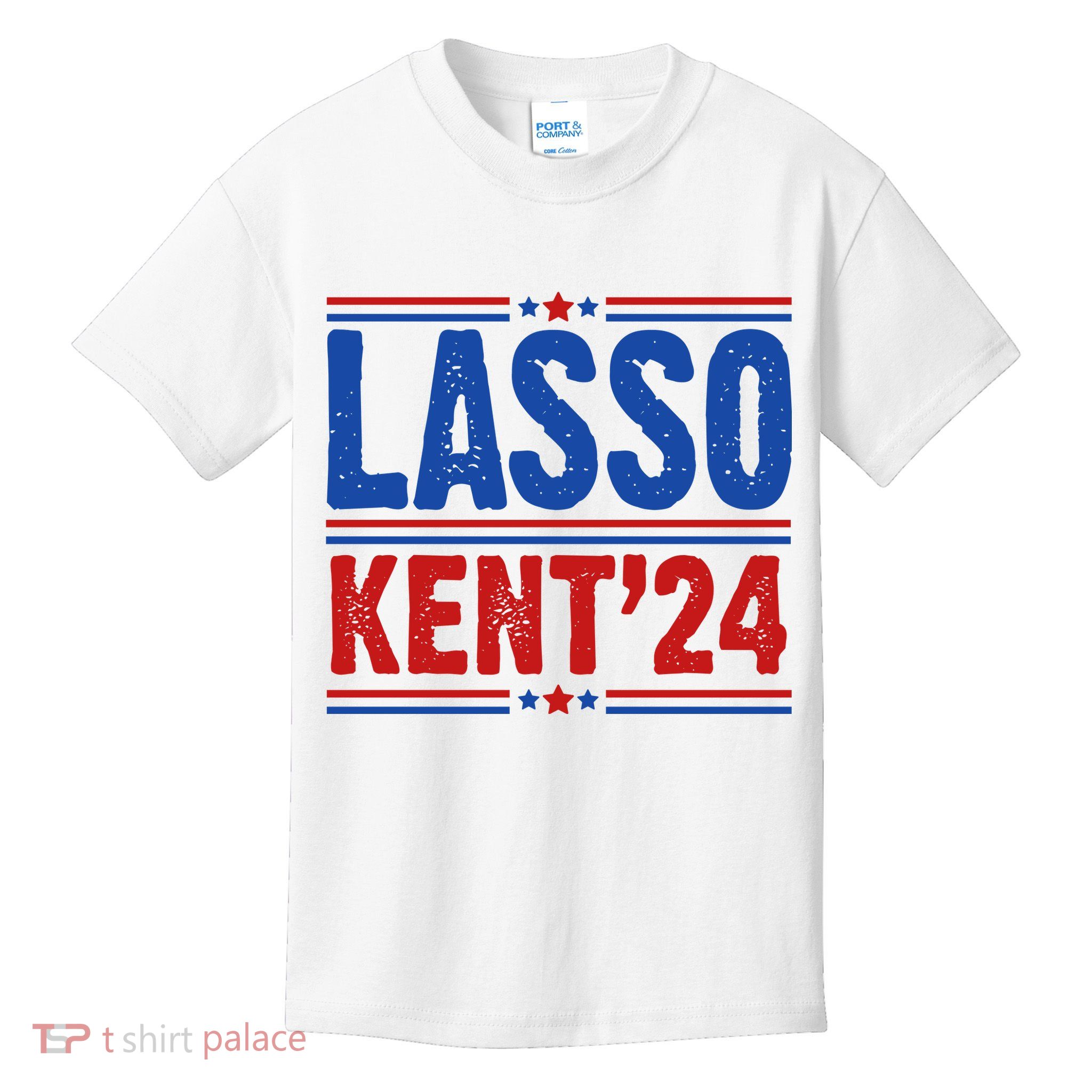 Lasso Kent 2024 Distressed Politcal Kids T-Shirt
