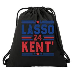 Lasso Kent 24 Funny 4th Of July Usa Flag Meme 2024 Election Drawstring Bag