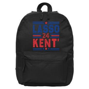 Lasso Kent 24 Funny 4th Of July Usa Flag Meme 2024 Election 16 in Basic Backpack