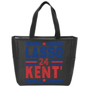 Lasso Kent 24 Funny 4th Of July Usa Flag Meme 2024 Election Zip Tote Bag