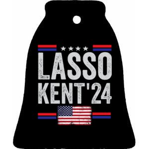 Lasso Kent 24 Funny Sports Ceramic Bell Ornament