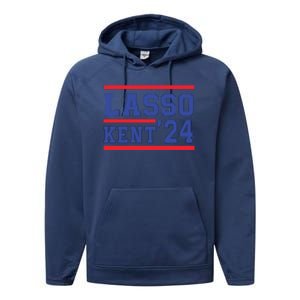 Lasso Kent' 2024 Red And Blue American Performance Fleece Hoodie