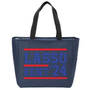 Lasso Kent' 2024 Red And Blue American Zip Tote Bag