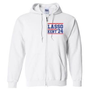 Lasso Kent' 2024 Red And Blue American Full Zip Hoodie