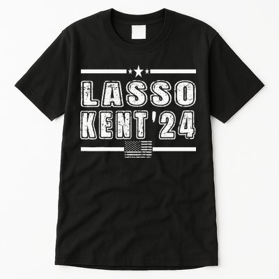 Lasso Kent 24 Funny Usa Flag Sports 4th Of July Tall T-Shirt