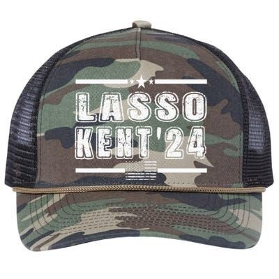 Lasso Kent 24 Funny Usa Flag Sports 4th Of July Retro Rope Trucker Hat Cap