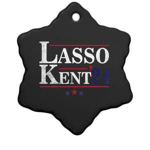 Lasso Kent 24 Funny Sports Design Ceramic Star Ornament